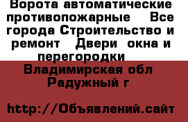 Ворота автоматические противопожарные  - Все города Строительство и ремонт » Двери, окна и перегородки   . Владимирская обл.,Радужный г.